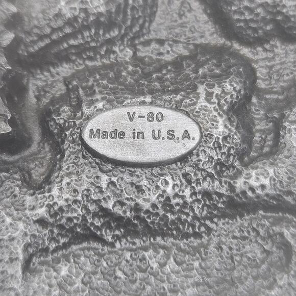 VINTAGE SISKIYOU (End Of Trail)‎ BUCKLE Lone Warrior Native American 1988 - Picture 4 of 10